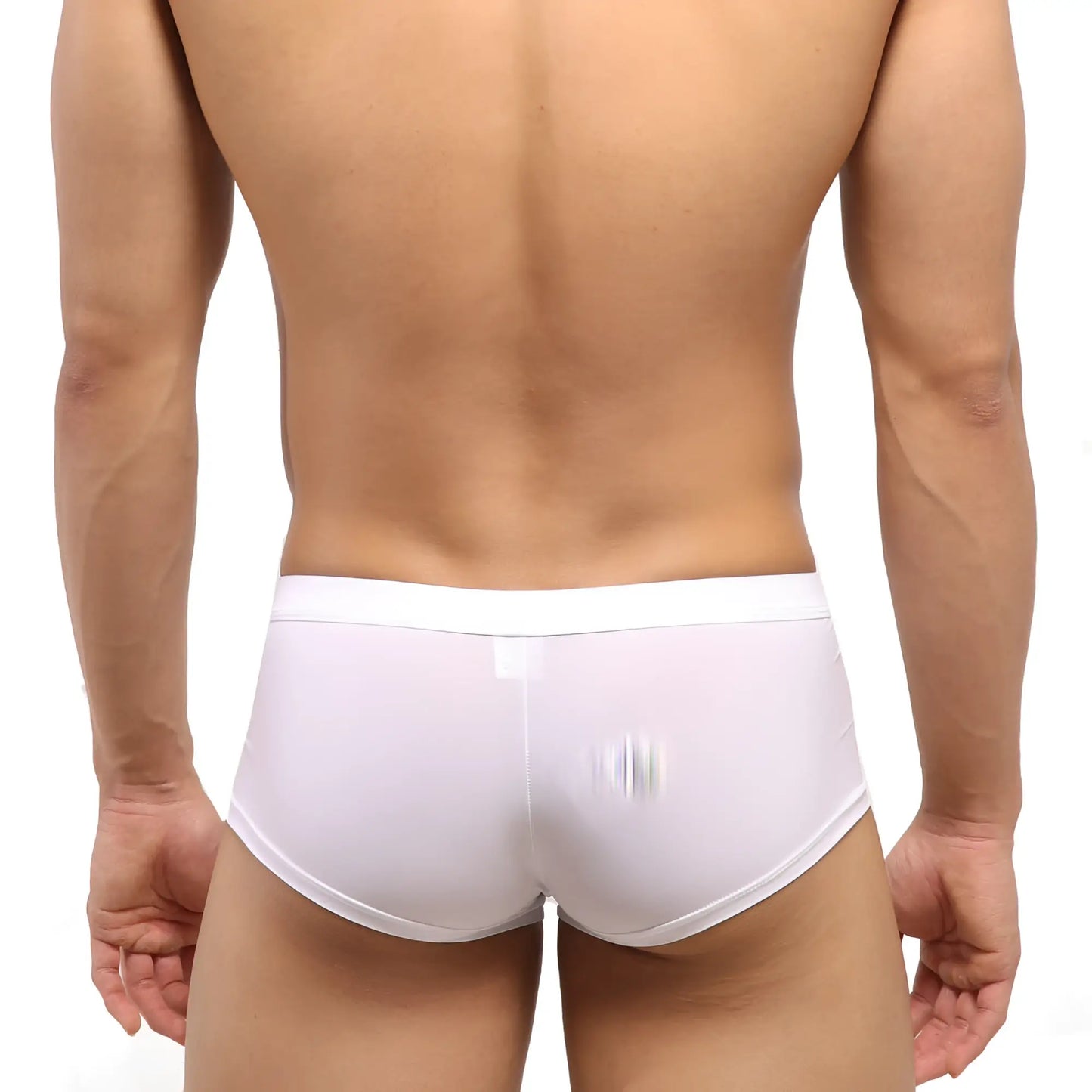 MetroMaleWear Escondido hip trunk white briefs with smooth form-fitting design and clean elastic waistband