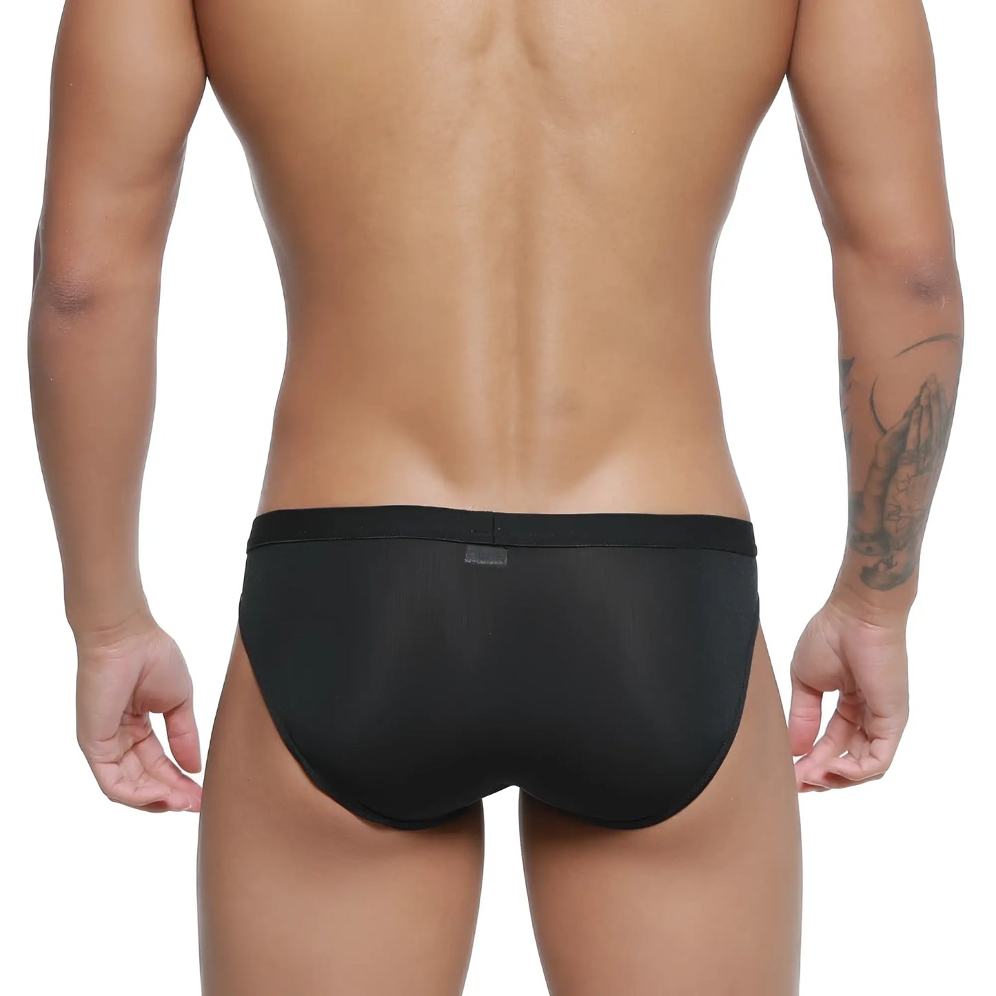MetroMaleWear expose brief black with smooth form-fitting fabric and solid waistband for comfortable daily wear
