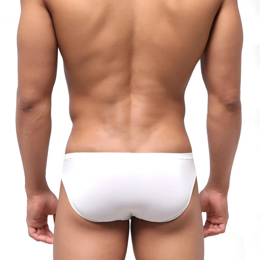 MetroMaleWear highcut hip brief white 5103-00 smooth form-fitting white briefs with comfortable fabric
