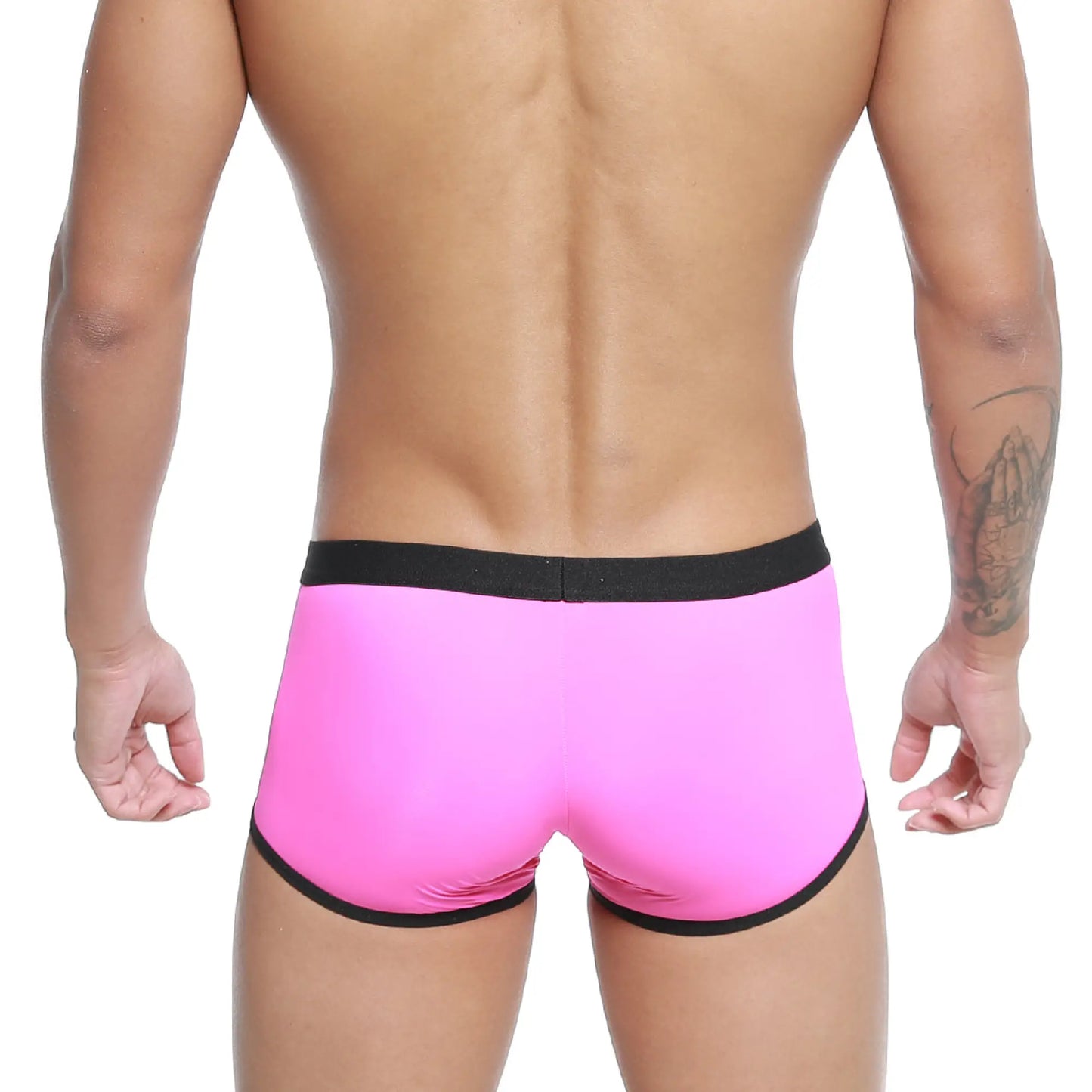 MetroMaleWear Iberico trunk magenta bright pink briefs with black elastic waistband and leg trim for comfortable wear