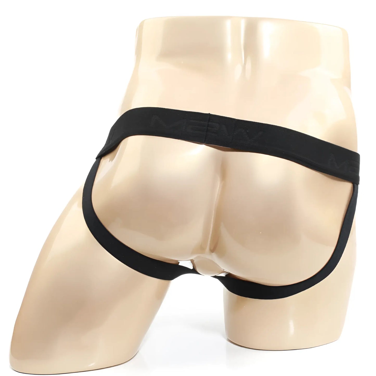 Black merv men’s briefs with sleek form-fitting design and elastic waistband from MetroMaleWear intenso jock strap 3001-22