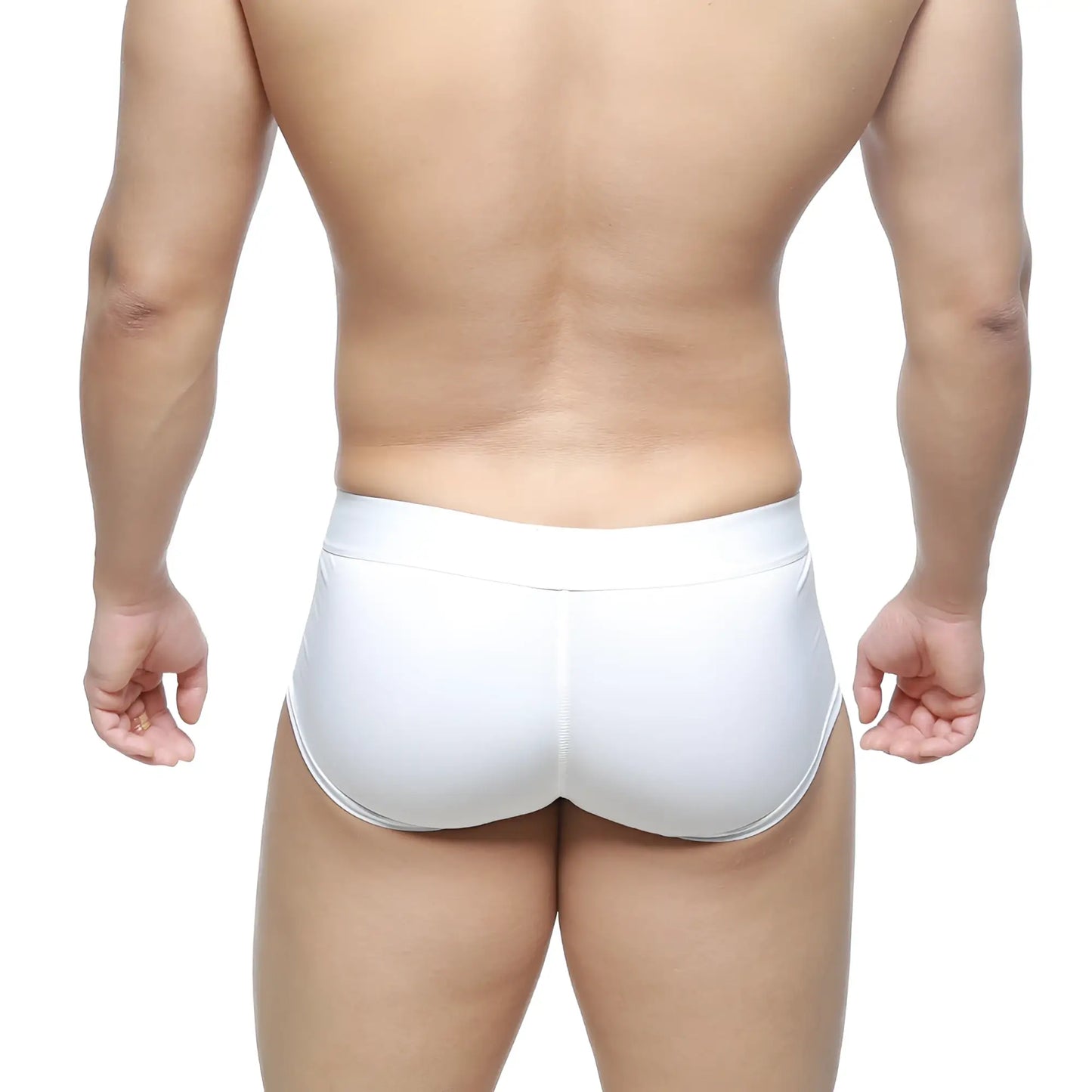 White men’s briefs metroMalewear m2w max boxer 3013-03 with smooth form-fitting design and elastic waistband