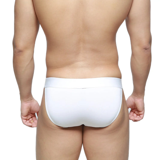 Metro male wear m2w pocket bikini white briefs with smooth seamless design for comfortable everyday wear