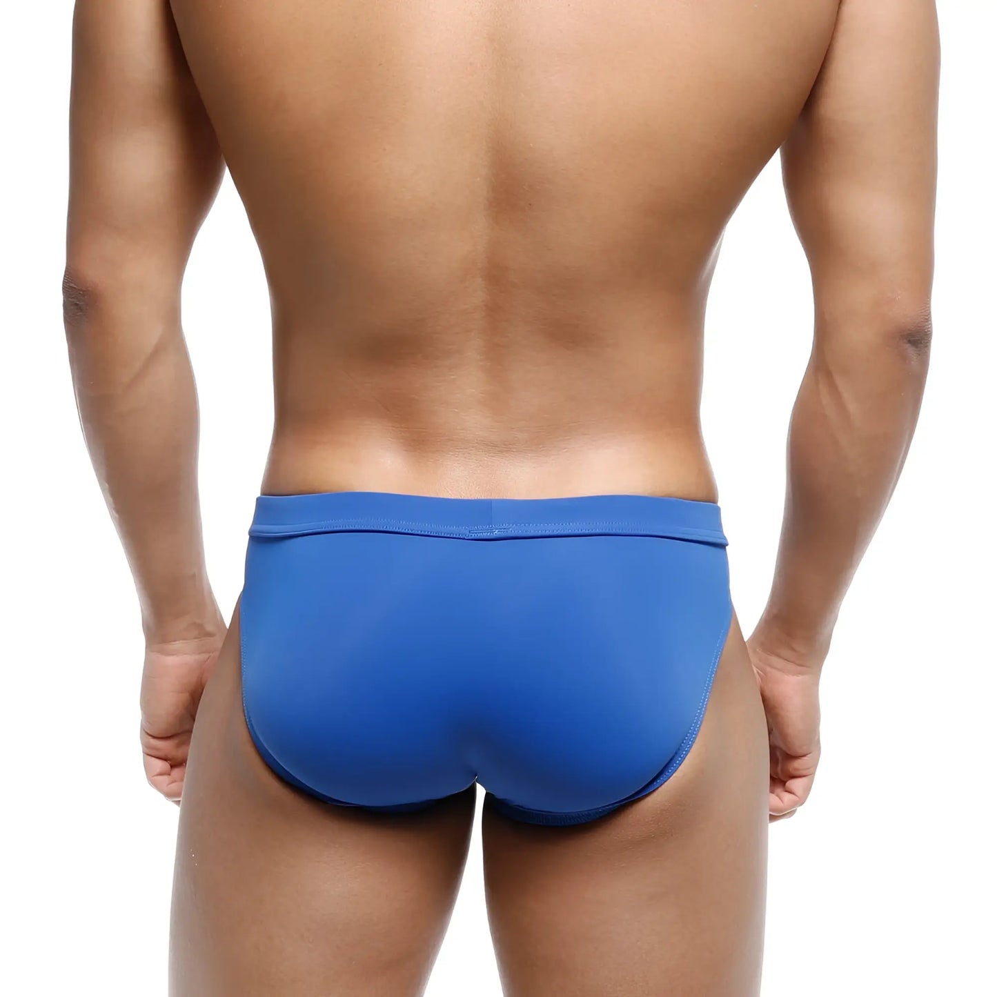 Blue swim trunks metro malewear resort swim brief royal 4983-18 with smooth form-fitting design for swimming