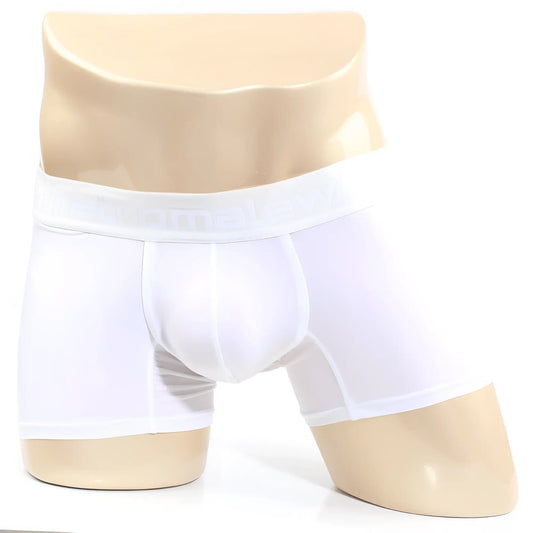 White men’s briefs metro male wear maintenant boxer brief white 2122-00 with smooth fit and elastic waistband