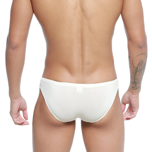 MetroMaleWear Malon bikini white briefs with a smooth seamless design and snug fit for comfortable wear