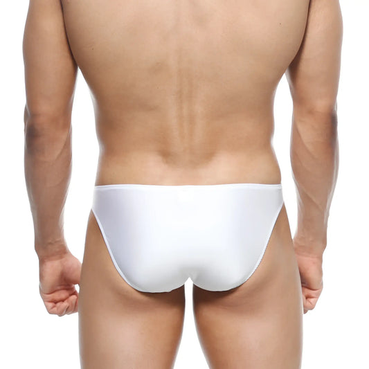 MetroMaleWear max bulge bikini briefs in white with smooth texture and snug fit for enhanced comfort and support