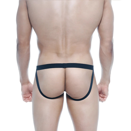MetroMaleWear Neon Jock Strap 3001-02 black sleek minimalist briefs with smooth elastic waistband for comfortable wear