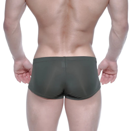 MetroMaleWear Oscar boxer khaki 2125-26 dark olive green form-fitting briefs with smooth stretchy fabric and back seam detail