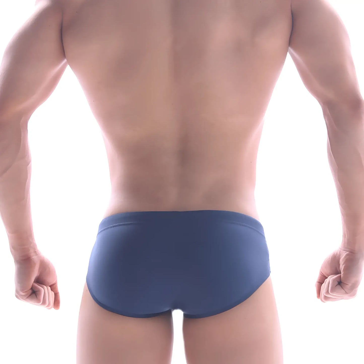 Metro malewear panel swim brief in navy blue features a fitted design ideal for swimming and beachwear