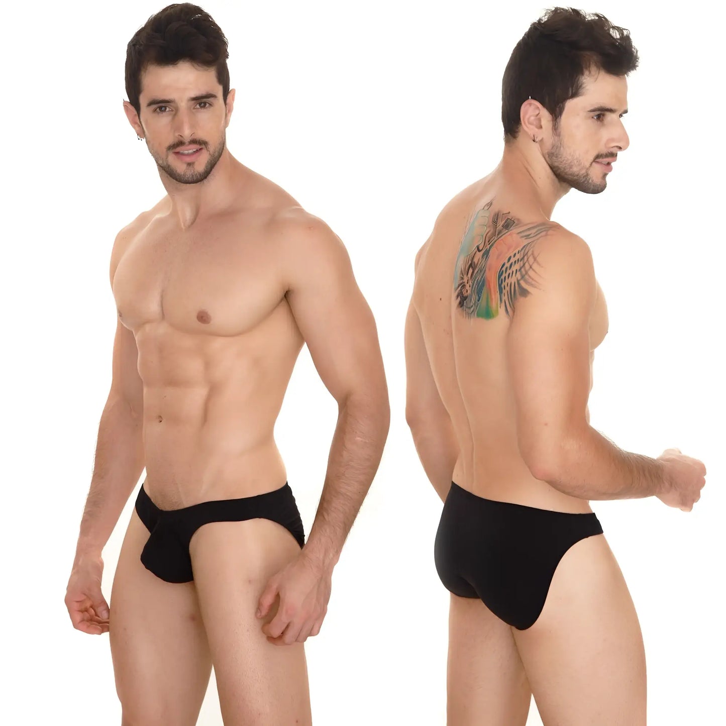 Black briefs metroMalewear perfect scene askin bikini with smooth form-fitting design in black