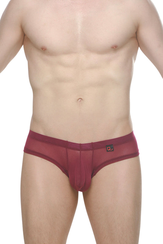 PetitQ Men's Mini Boxer Cheeky Net Merlot
