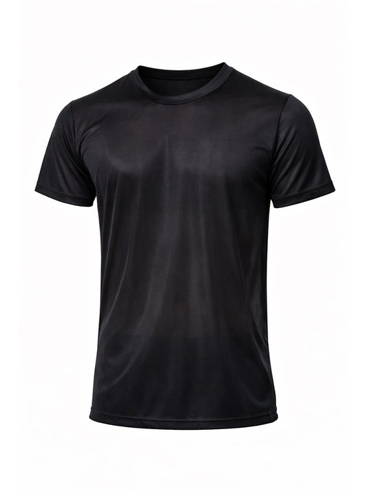 Players Nylon Tricot Crew Neck T-shirt, Men's Quick Drying Tees