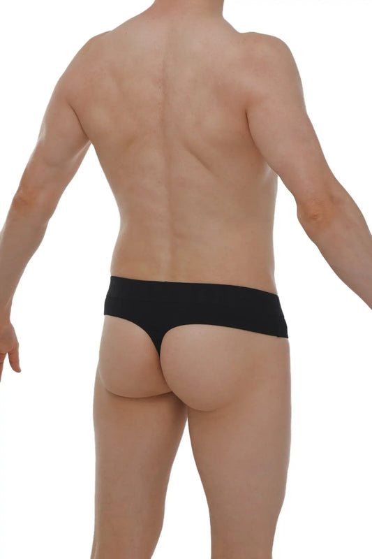PetitQ thong Anjouin black seamless briefs with smooth fabric finish for comfortable everyday wear