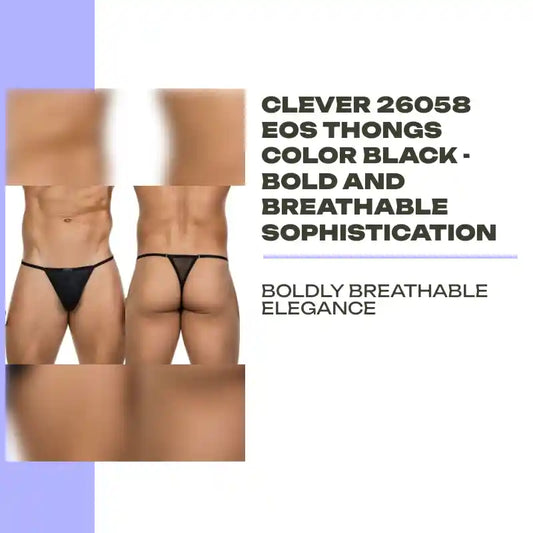 Clever 26058 Eos Thongs Color Black - Bold and Breathable Sophistication by@Outfy