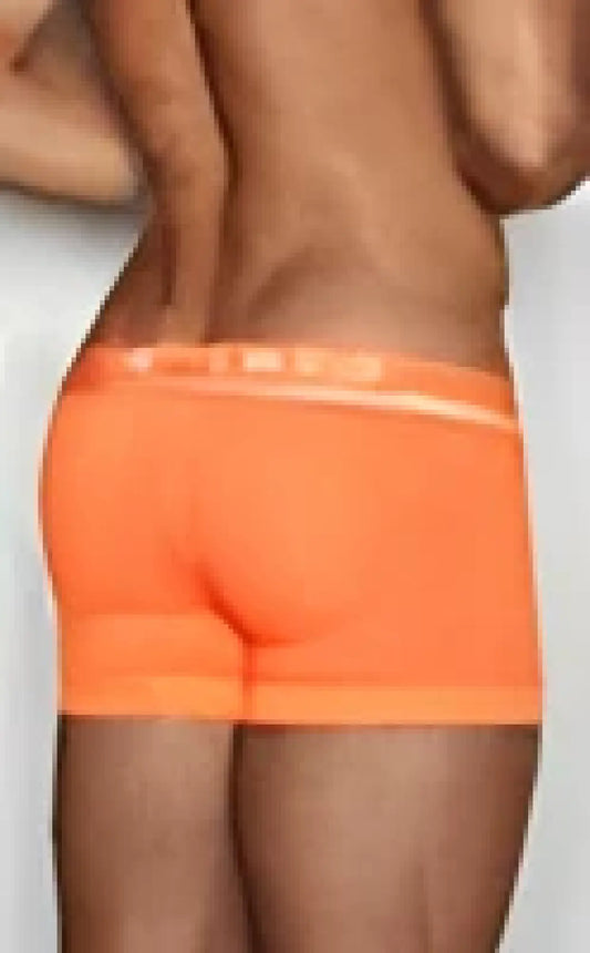 C-IN2 Trunk 1023 bright orange high-waisted shorts with smooth fabric and clean-cut seams for comfortable wear