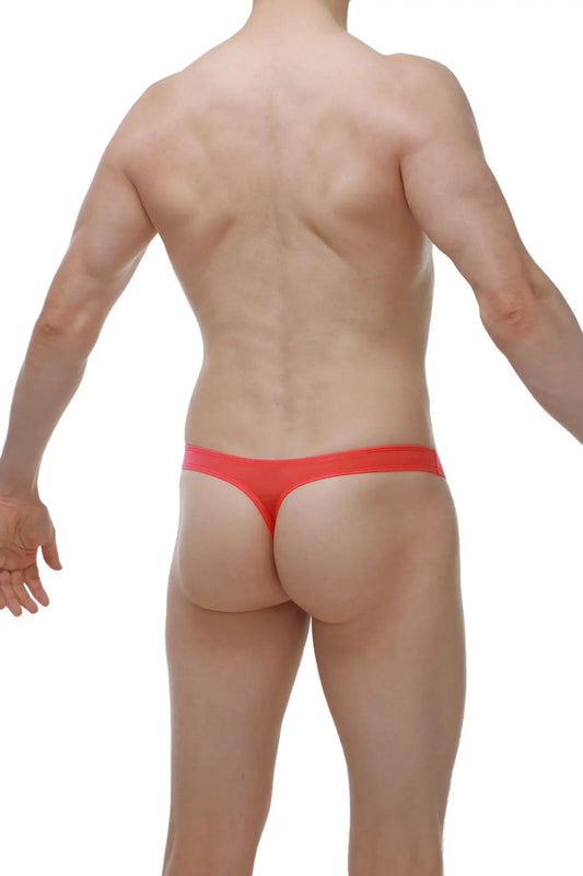 Red thong underwear with smooth stretchy fabric in plum crimson perfect for comfortable everyday wear