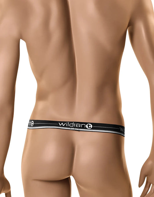 Black elastic waistband with white wildian branding worn by a mannequin on the wildmanT the ball lifter protruder black