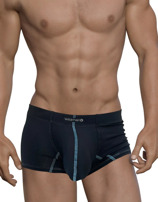 Blue Stitch Big Boy pouch boxer briefs with a textured fabric and contrasting light blue stitching.