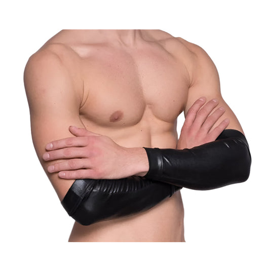 Tartarus Men's Coated Faux Leather Arm Bands