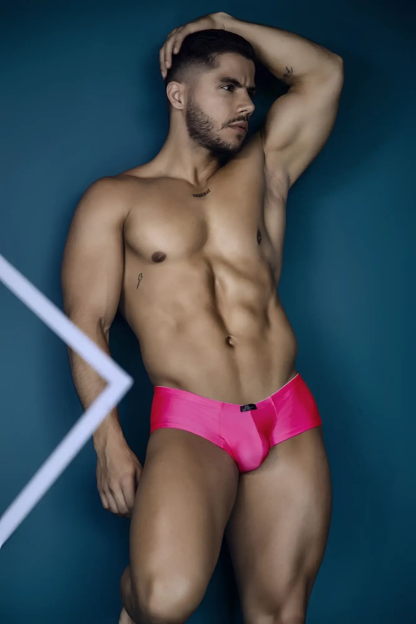 Vibrant pink xtremen 91234 microfiber trunks with sleek modern design and subtle waistband branding