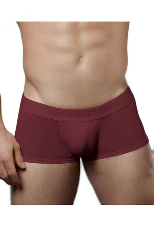 Doreanse 1760-brd low-rise trunk men’s briefs in bordeaux with smooth form-fitting fabric and elastic waistband