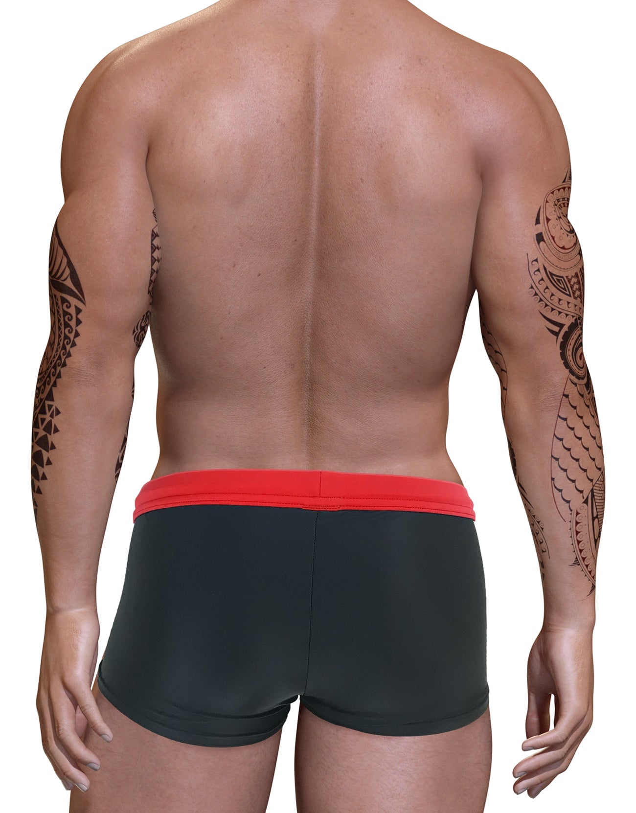 Big Boy Pouch Swim Square Cut Red - SeductiveUtopia.net