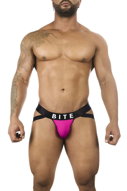 BiteWear BW2023104 Sassy Peach Jockstrap Color Fuchsia: The Perfect Blend of Sporty and Sexy