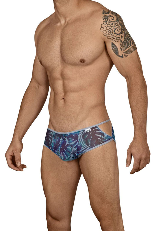 CandyMan 99439 Floral Briefs Color Blue: A Modern and Sexy Choice