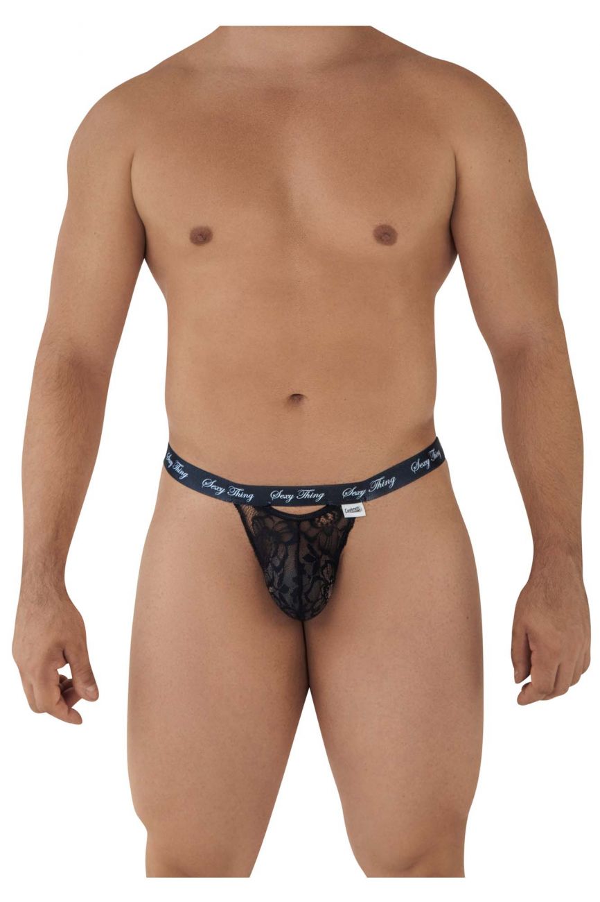 CandyMan 99594 Sexy Thing Lace Thongs in Black: The Perfect Combination of Style and Comfort