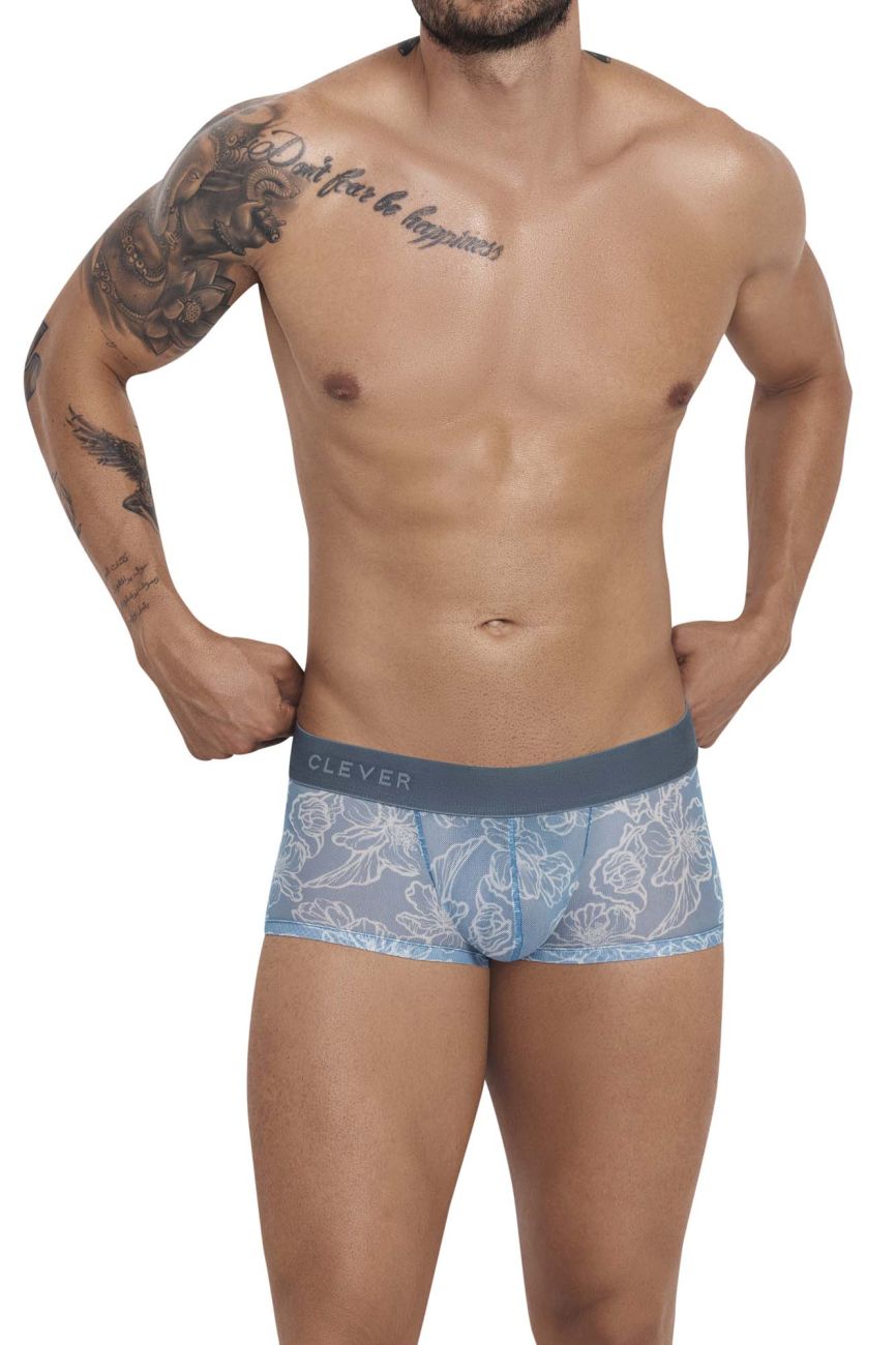 Clever 1212 Avalon Trunks Color Gray: Sleek and Sporty Underwear