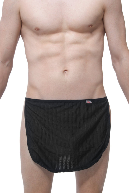 Discover the Comfort and Style of Loincloth Mesh Stripes Black