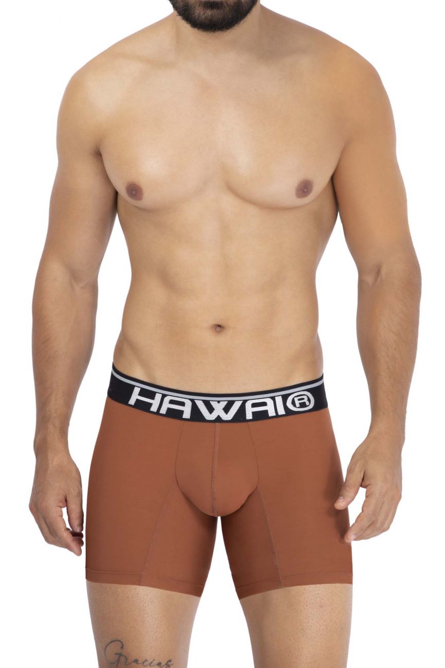 HAWAI 42171 Solid Microfiber Trunks Color Amber: Sleek and Stylish Underwear