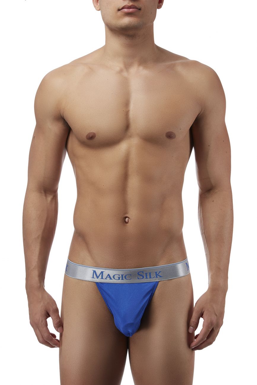 Magic Silk 4586 Silk Knit Micro Thong Color Cobalt