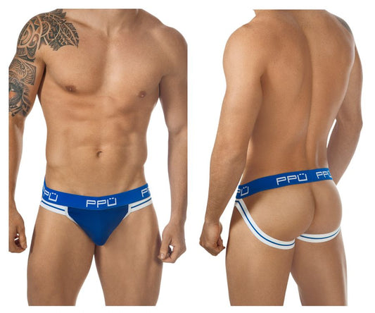 PPU 0965 Jockstrap Color Blue: Sporty Support with a Stylish Twist