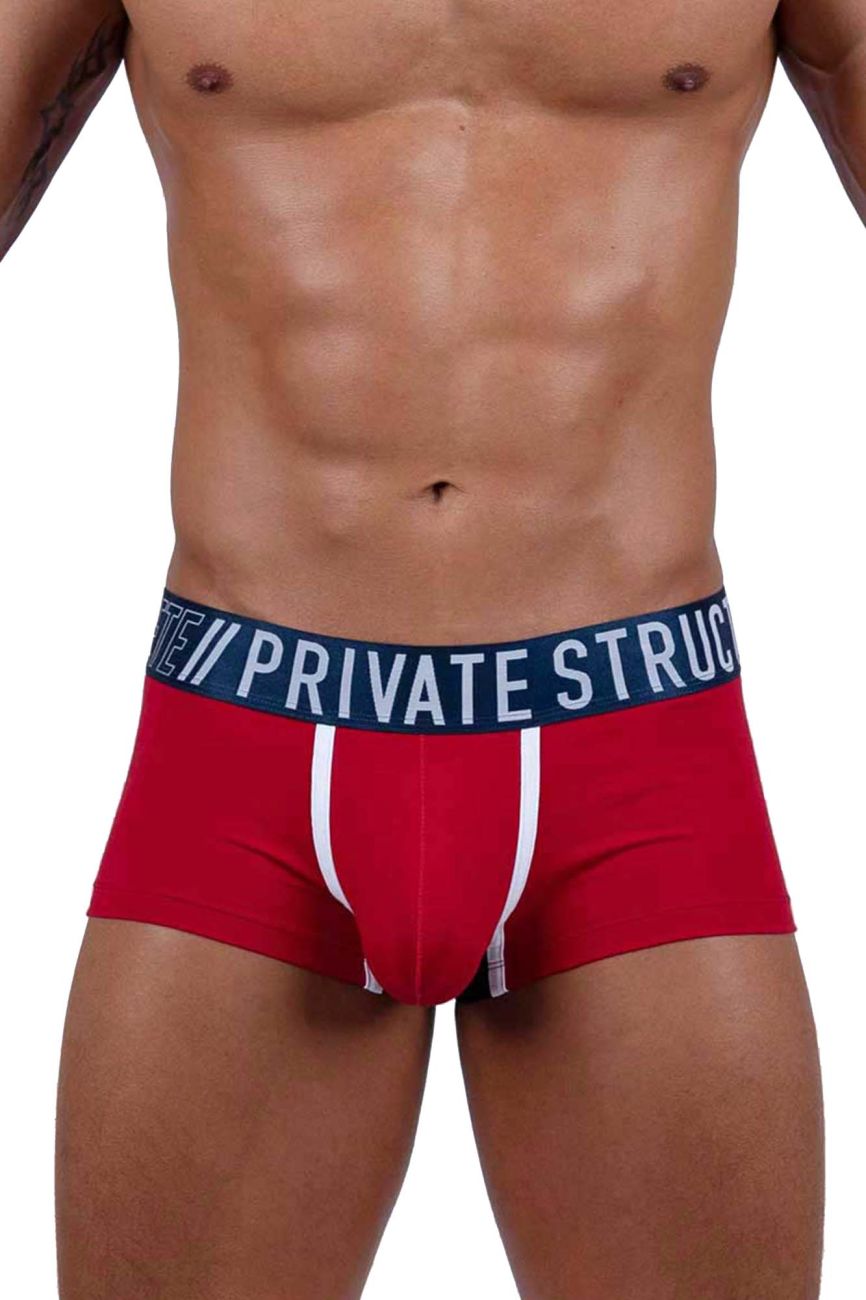 Private Structure BAUT4389 Athlete Trunks Color Red Falcon: A Perfect Blend of Style and Comfort