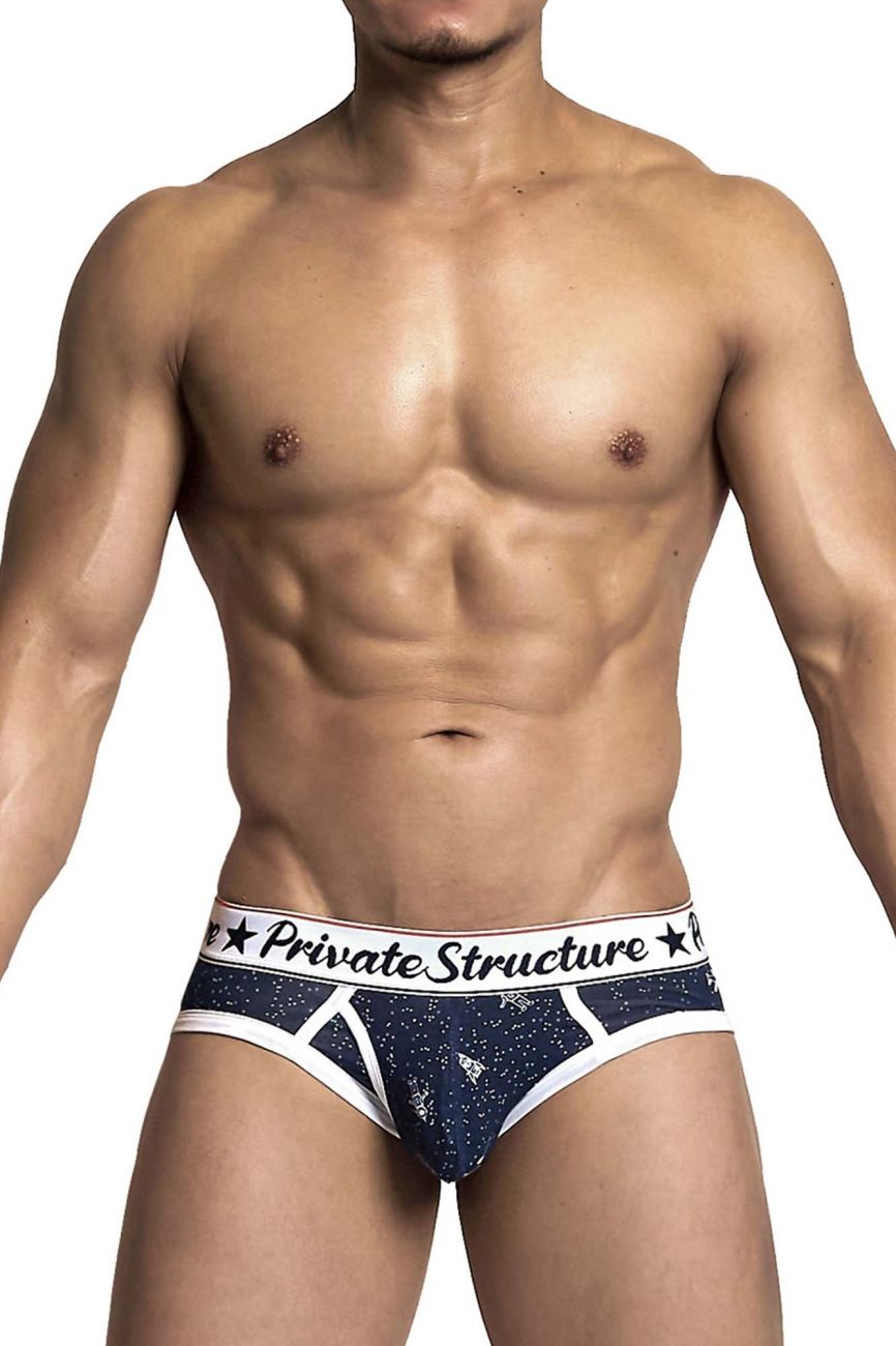 Private Structure SCUX4189 Classic Mini Briefs Galaxy Color Navy