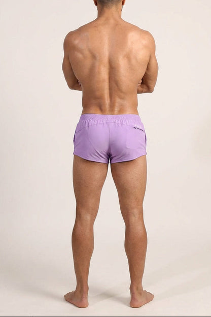 JJ Malibu Men's Stretch-It 2" Short Shorts - Bright Lilac