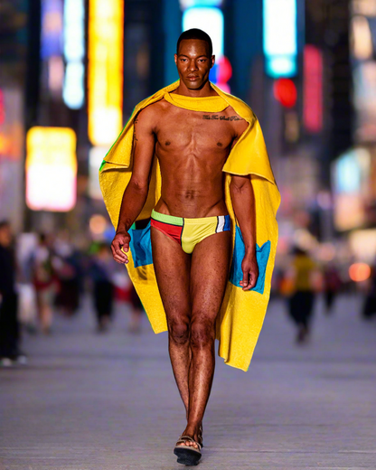 Maris Equi ModRian Men's Mondrian Inspired Swim Briefs