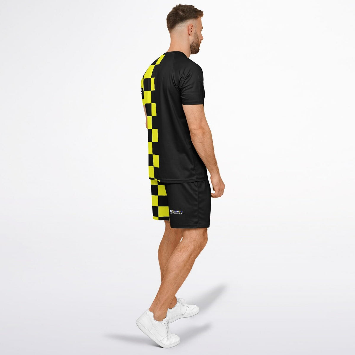 Maris Equi Men's Signals "STOP" Nautical Flag Inspired Shorts And Top Set
