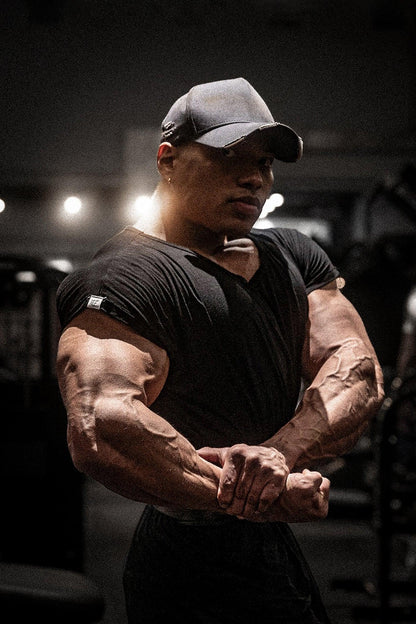 Jed North Men's Evolve Cap Sleeve Muscle T-Shirt 2.0 - Black