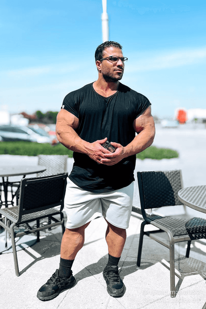 Jed North Men's Evolve Cap Sleeve Muscle T-Shirt 2.0 - Black