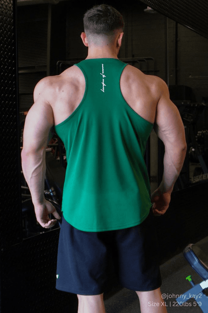 Jed North Men's Fast-Dry Bodybuilding Workout Stringer - Emerald