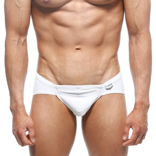 White men’s briefs metroMaleWear mojito bikini white 1006-00 with sleek form-fitting design and subtle stitching details
