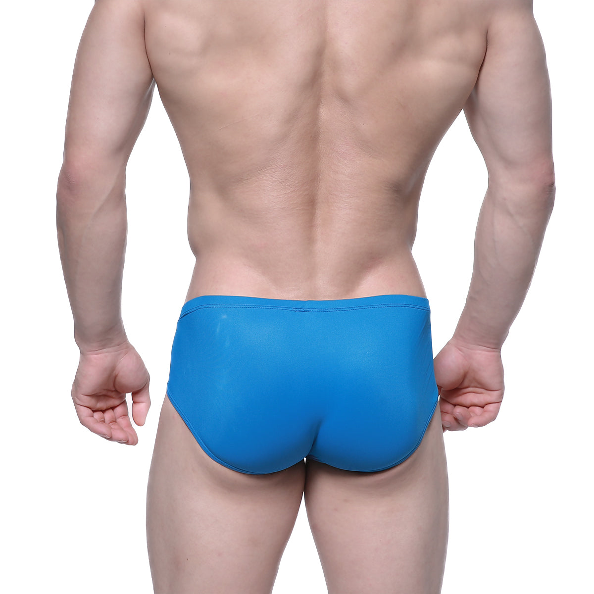 MetroMaleWear Entropy bikini petrol 1006-08 bright blue glossy smooth form-fitting swim trunks