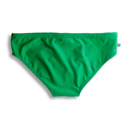 Sunga de bain unie pour homme CA-RIO-CA Hortel Green - Mode de plage pour homme