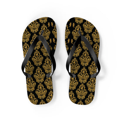 Maris Equi Men's Gold Baroque Flip-Flops