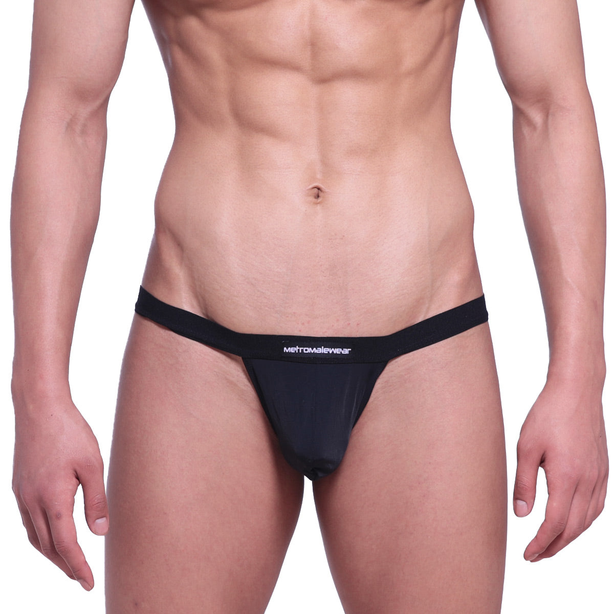 Black metromalewear big pouch thong 1402-20 with sleek minimalist design ideal for comfortable daily wear
