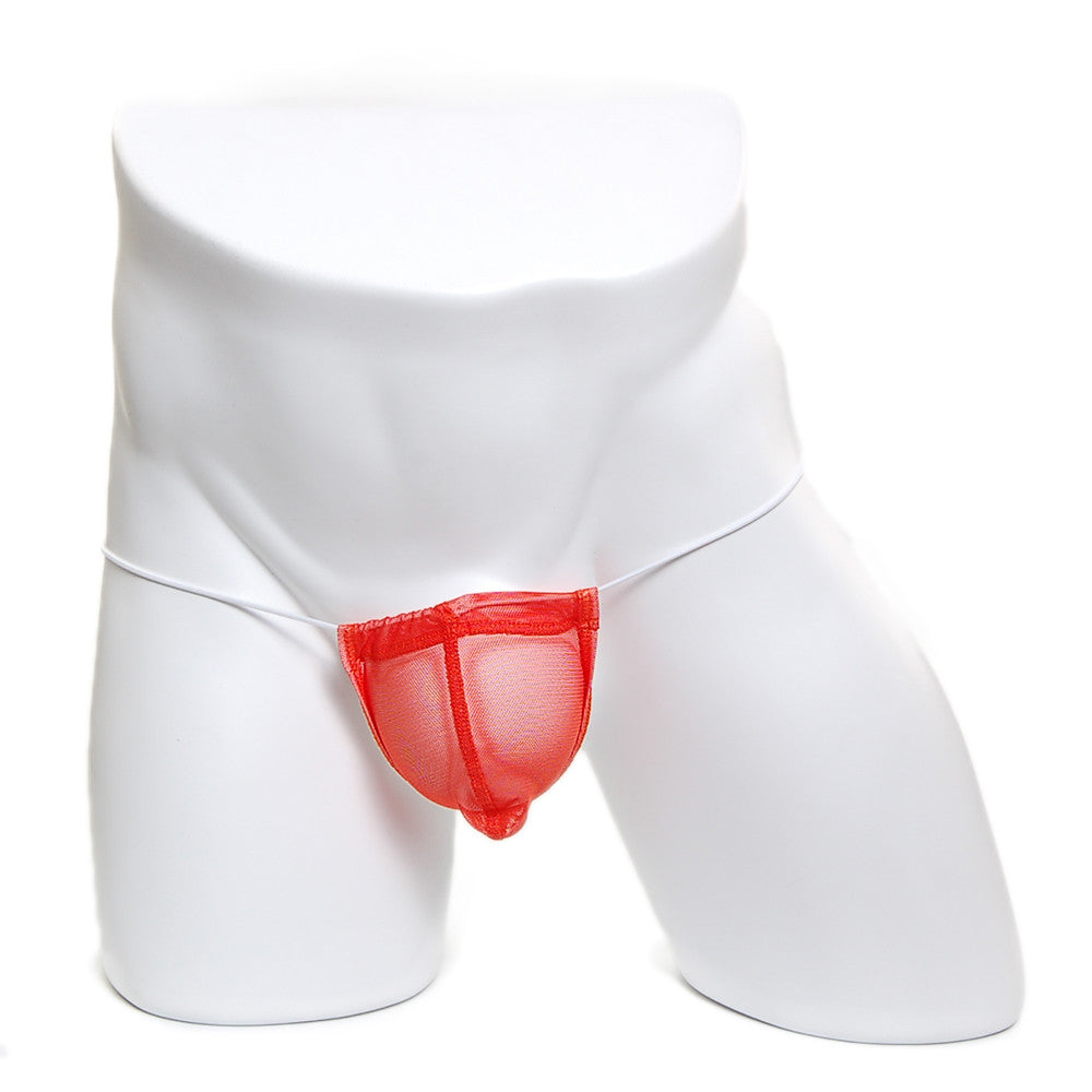 MetroMaleWear microfiber orange mesh jockstrap with supportive contoured design for comfortable wear