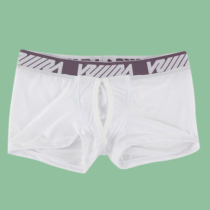 White mens briefs with gray volcom logo waistband metroMalewear max bulge boxer brief white 1513-00